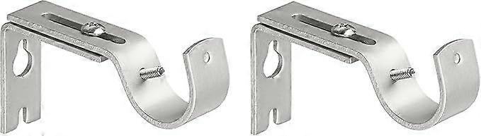 Heavy Duty Adjustable Wall Hooks for Opening Size: 25mm Pack of 2 Nickel Silver