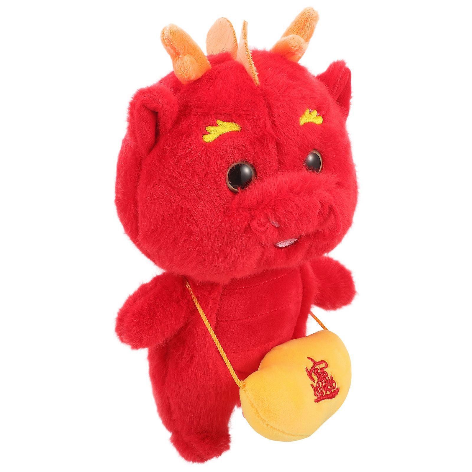 Decorative Stuffed Dragon Doll for Decor 3Pcs Plush Multicolor Set