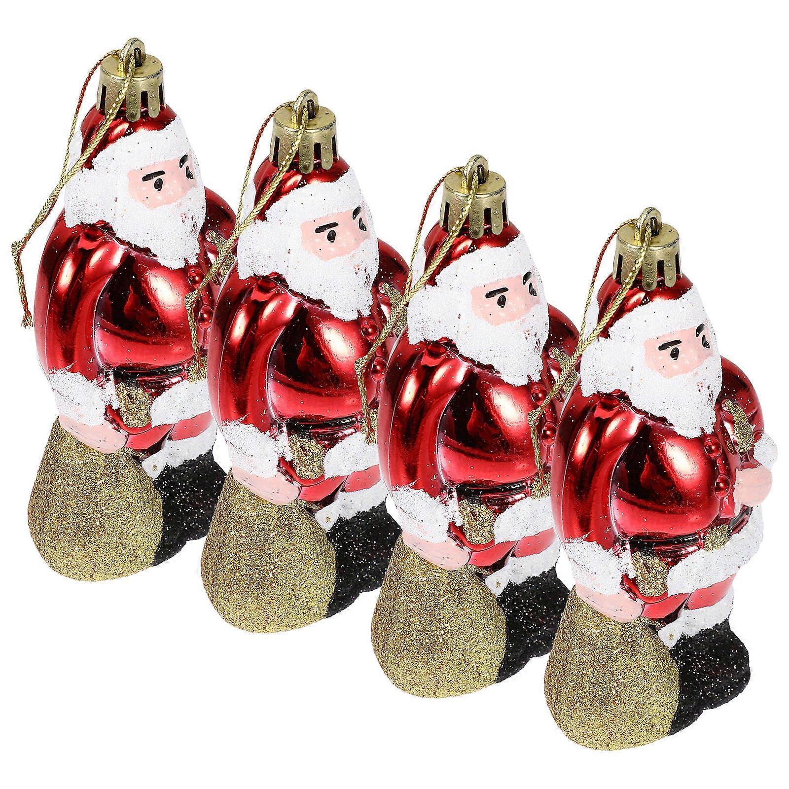 Christmas Hanging Decoration Santa Claus Figure for 8Pcs Xmas Tree