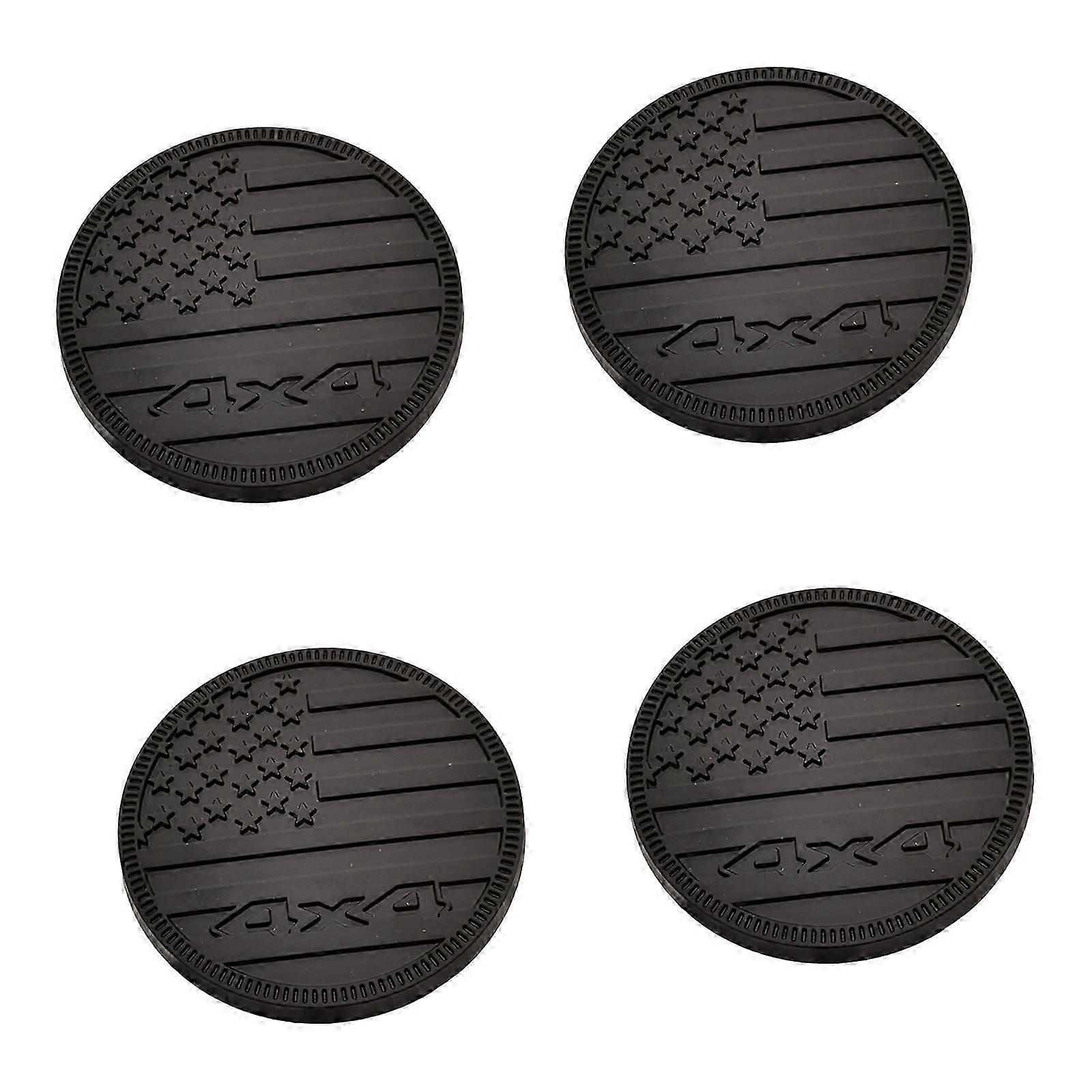 4pcs Metal Badge 3D Emblem Badge Sticker 4X4 Flag Car Trunk Emblem Decal Car Decorative Accessory Universal Sticker Multicolor