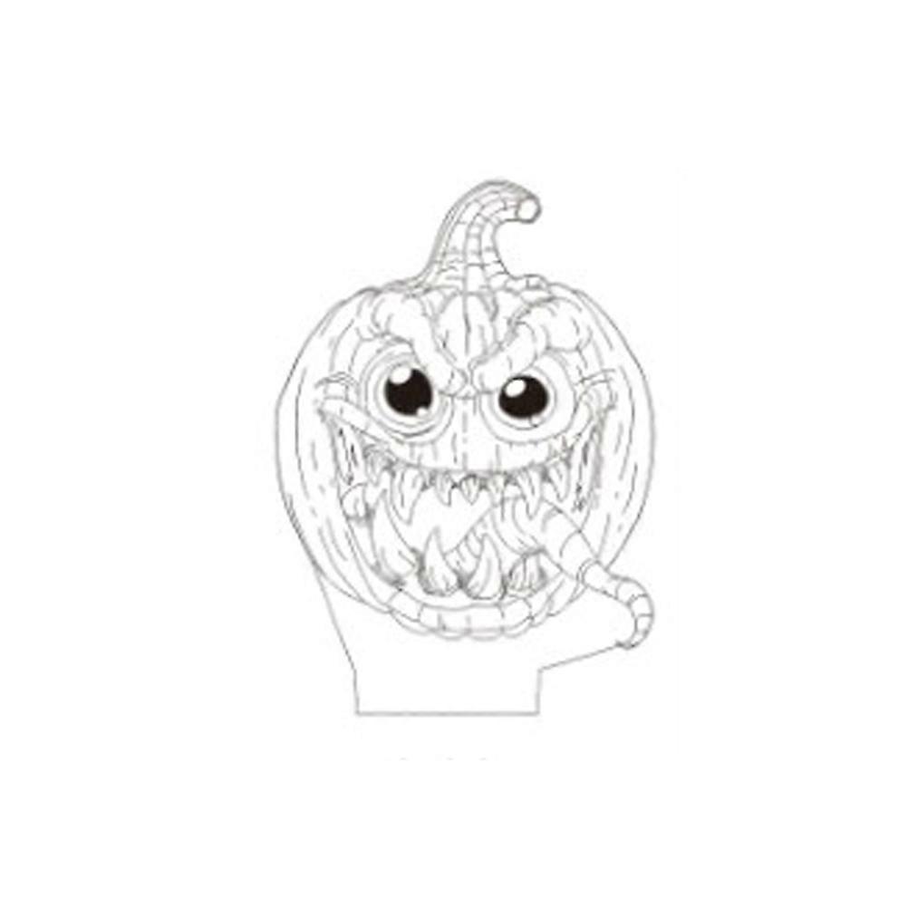 Artistic 3D LED Night Lamp Colorful Touch Switch Desk Decoration 8.5 X 14 X 18.4 Cm For Kids And Adults 1Pcs