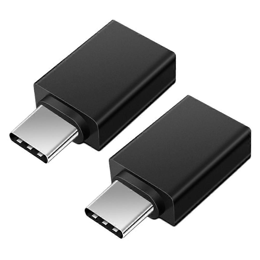 USB-C to USB Adapter Converter for Phone Use 4Pcs Black Phone Accessory