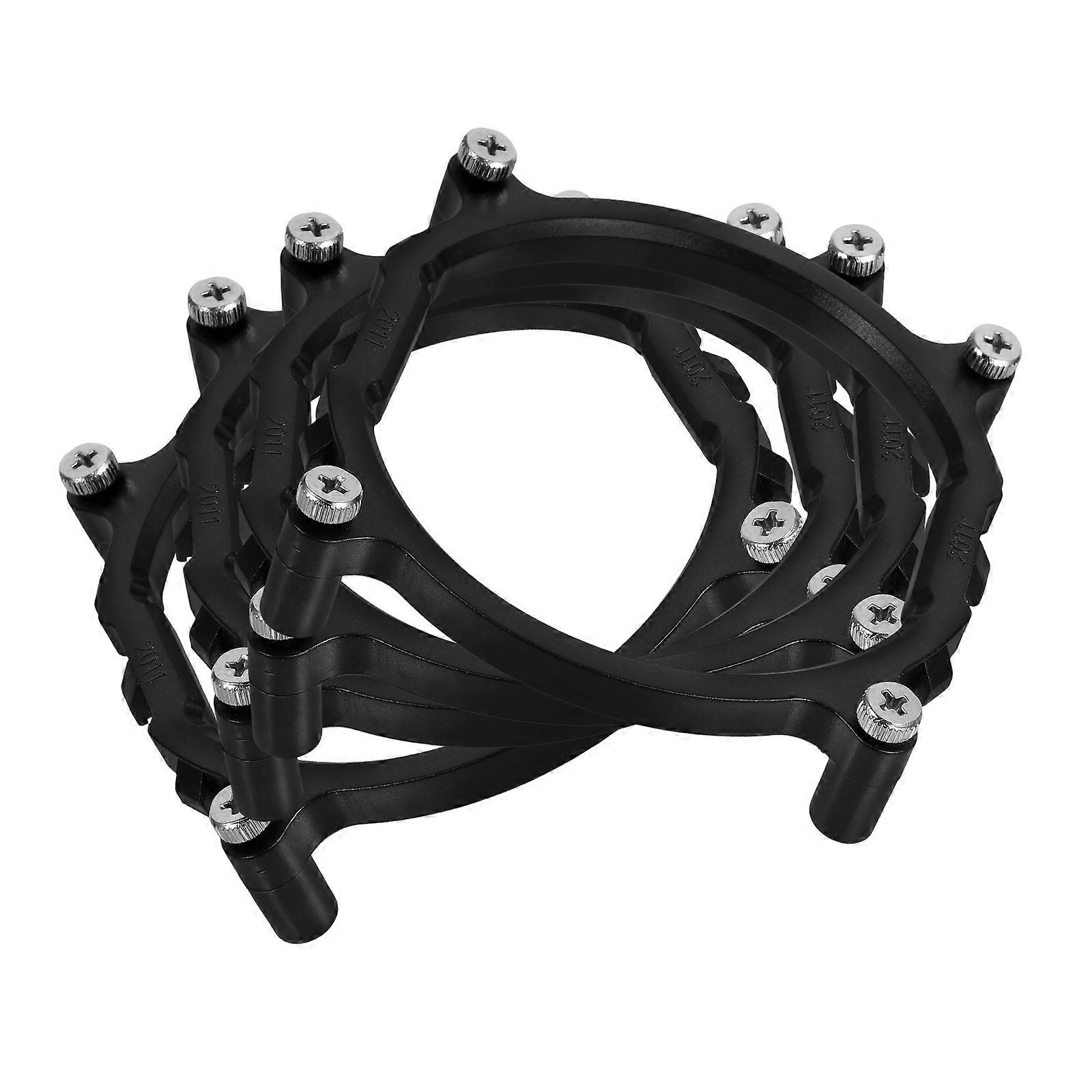 Motherboard CPU Cooler Mount Bracket for Cooling Fan 4Sets Black