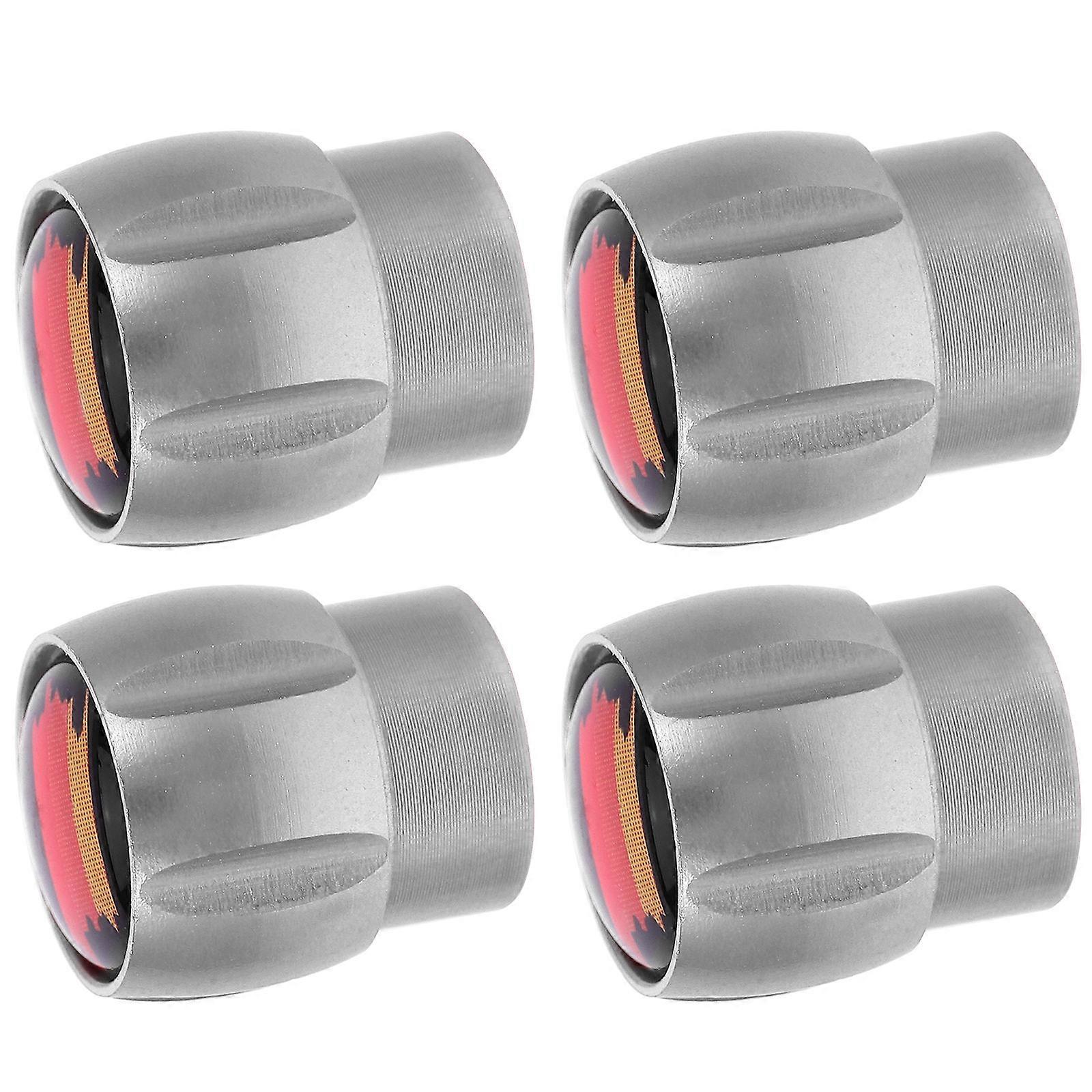 Car Tire Valve Stem Caps Aluminum Alloy for Durable Use 12Pcs