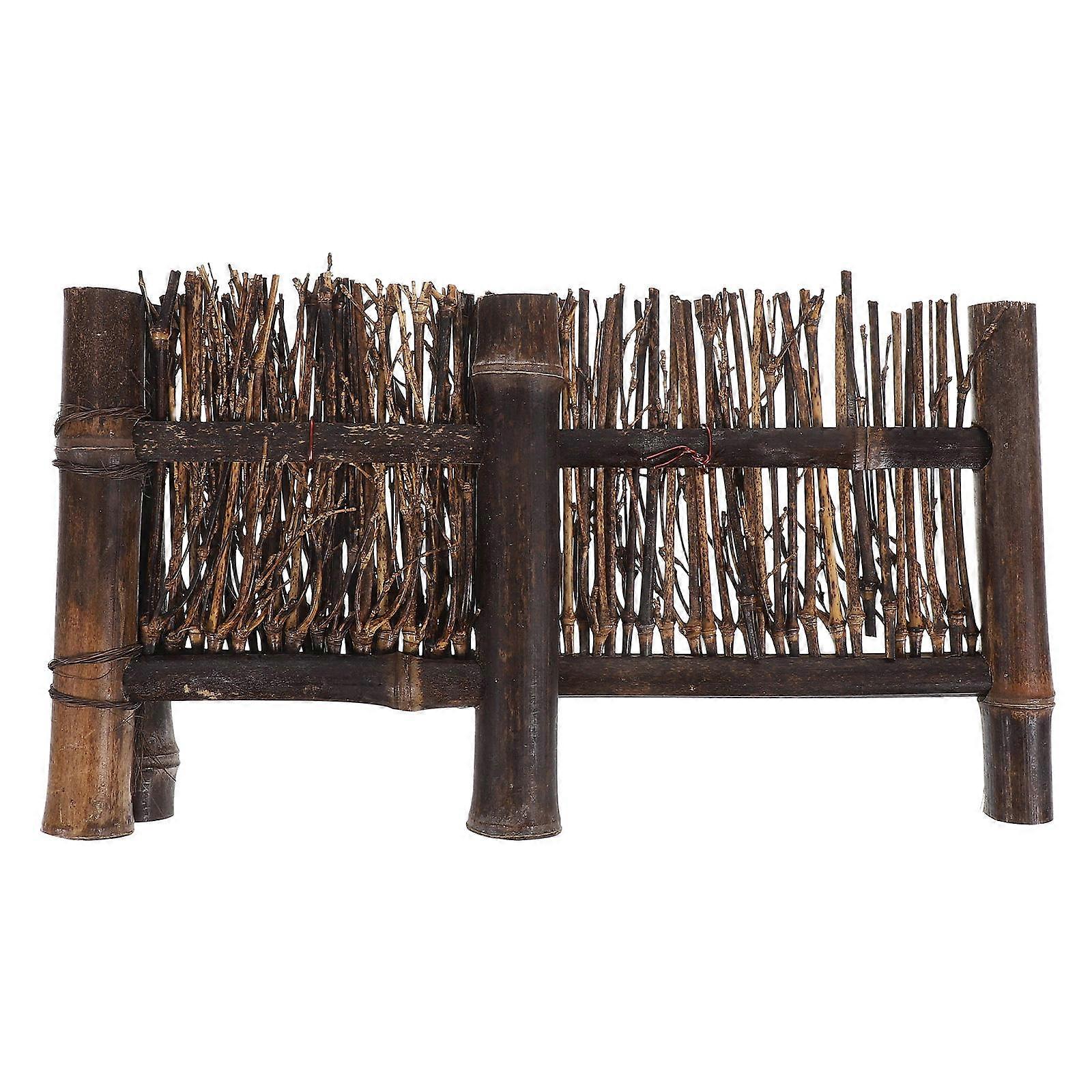 Miniature Fence for Garden Decoration with 2Pcs Mini Landscape Screen
