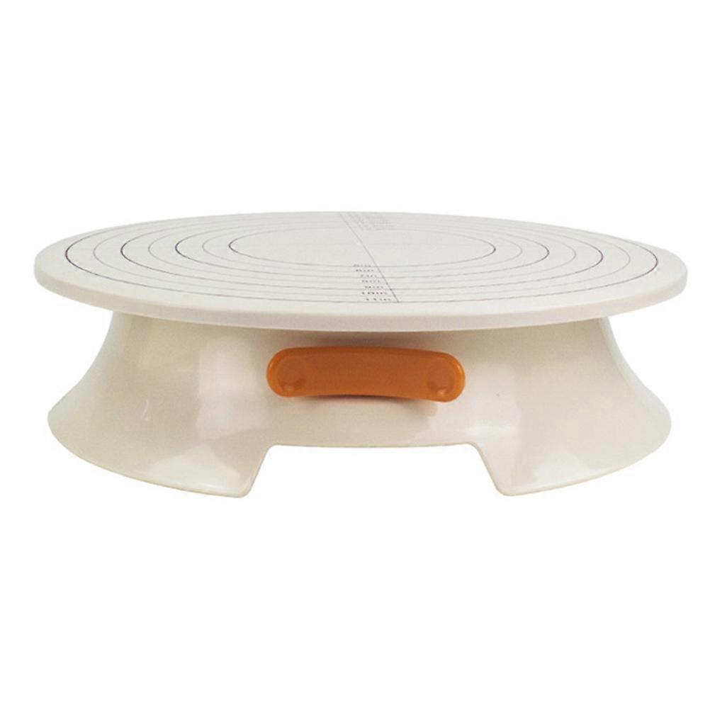 Cake Stand Turntable for Home Bakers 12 Inch Round Plastic Non-Slip Easy to Degree Rotation 1Pc