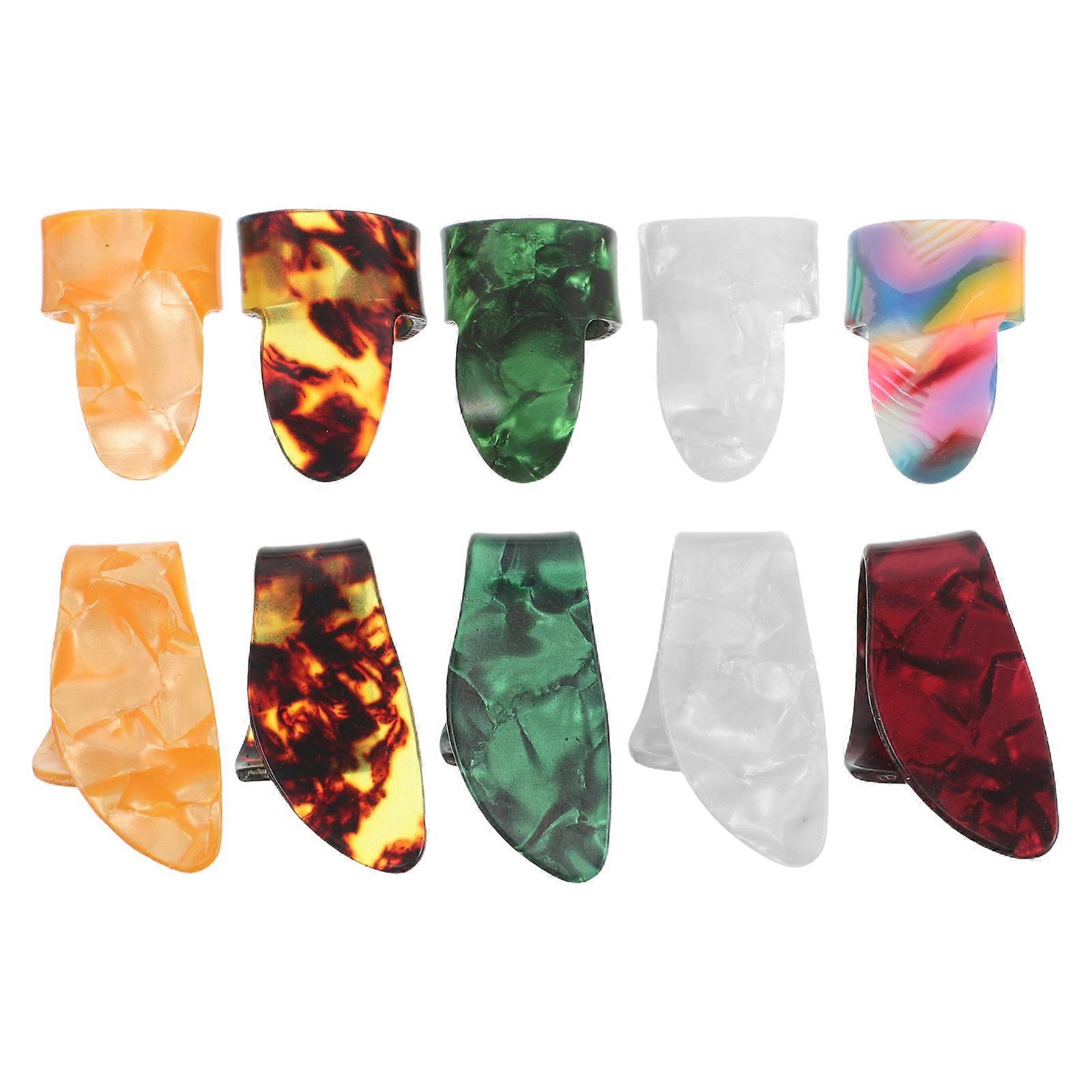 Ergonomic Guitar Thumb Finger Picks for Smooth Playing 20Pcs Set