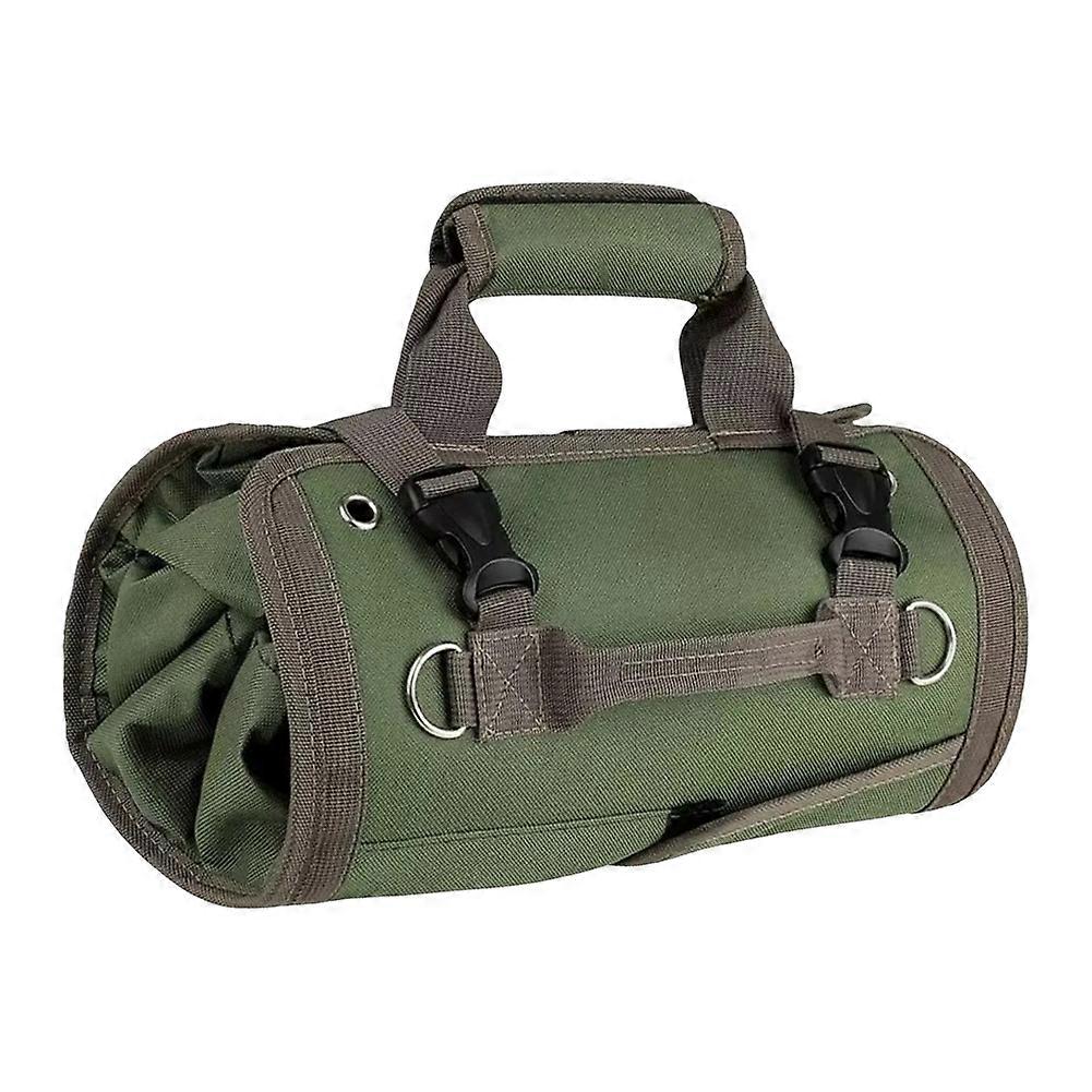 Roll Up Tool Bag Heavy Duty Tool Organizer Multi Pockets Portable Tool Roll Bag Multi-Function for Mechanic Electrician Hobbyist