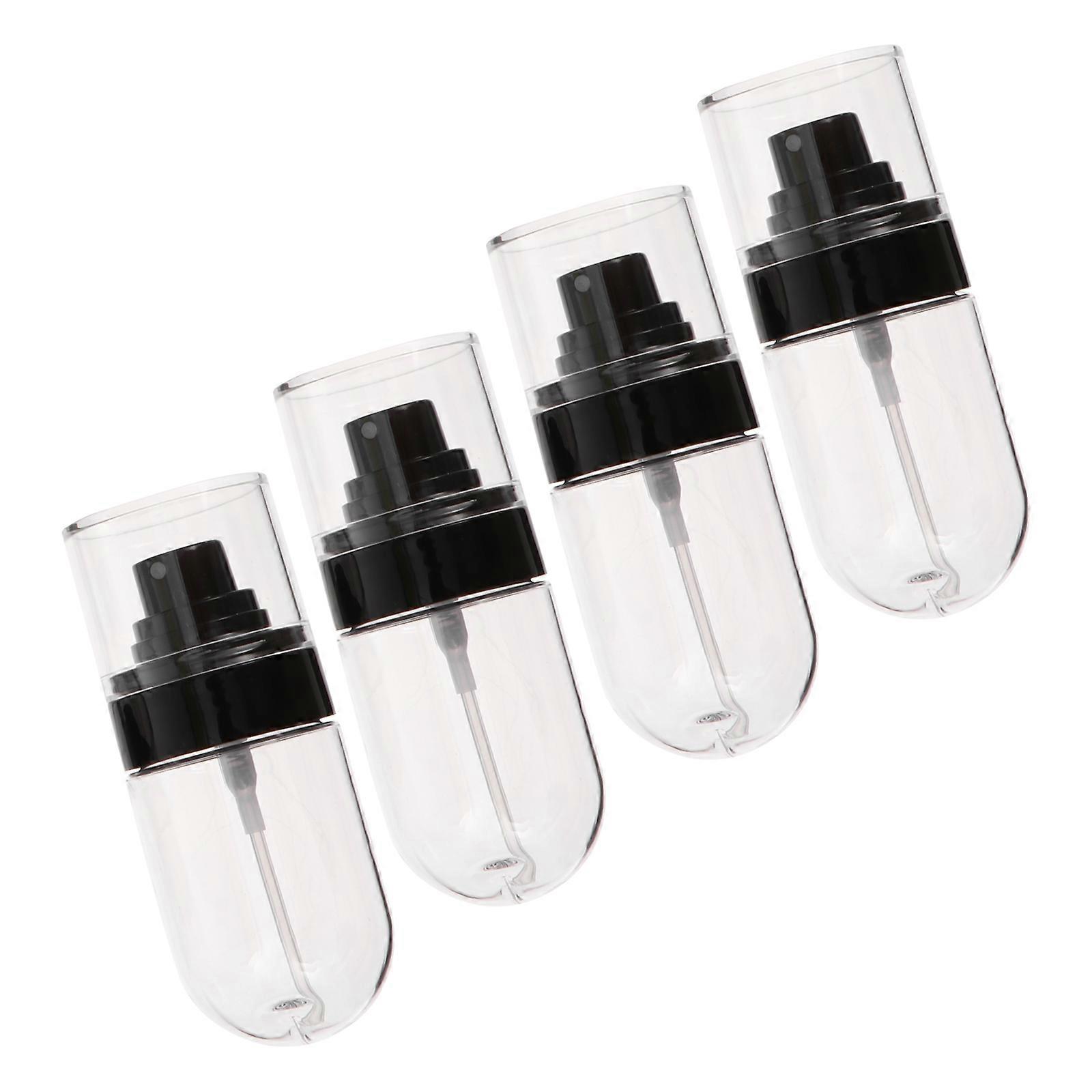 Cosmetic Dispenser 4Pcs PP Transparent Versatile Liquid Storage Toiletry Bottle