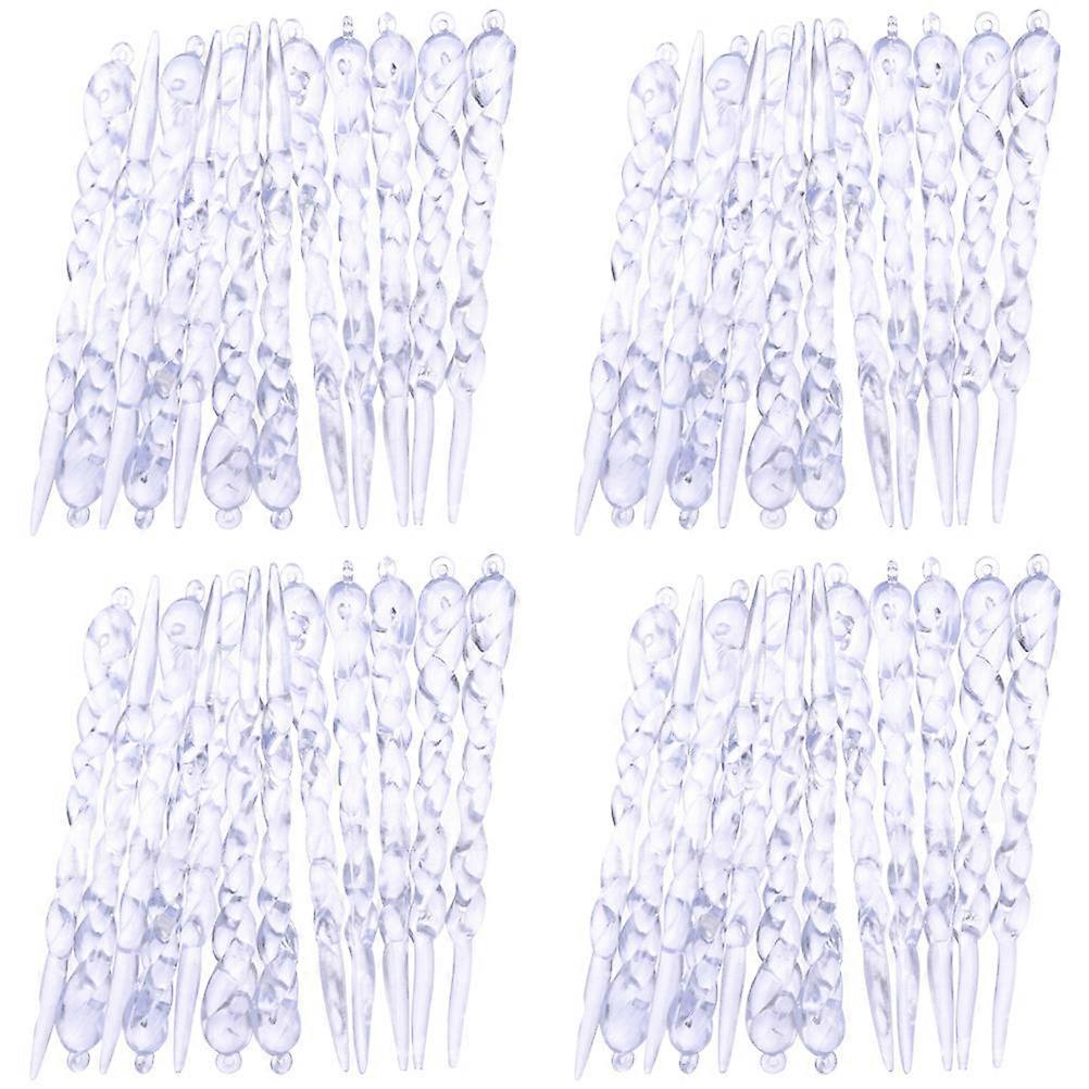 Artificial Christmas Tree Hanging Ornament for Decoration 144Pcs