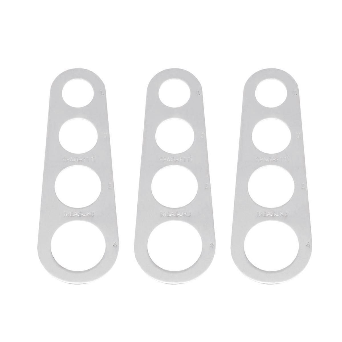 Spaghetti Measurer Kitchen Gadget Tool for Measuring 9Pcs White Stainless
