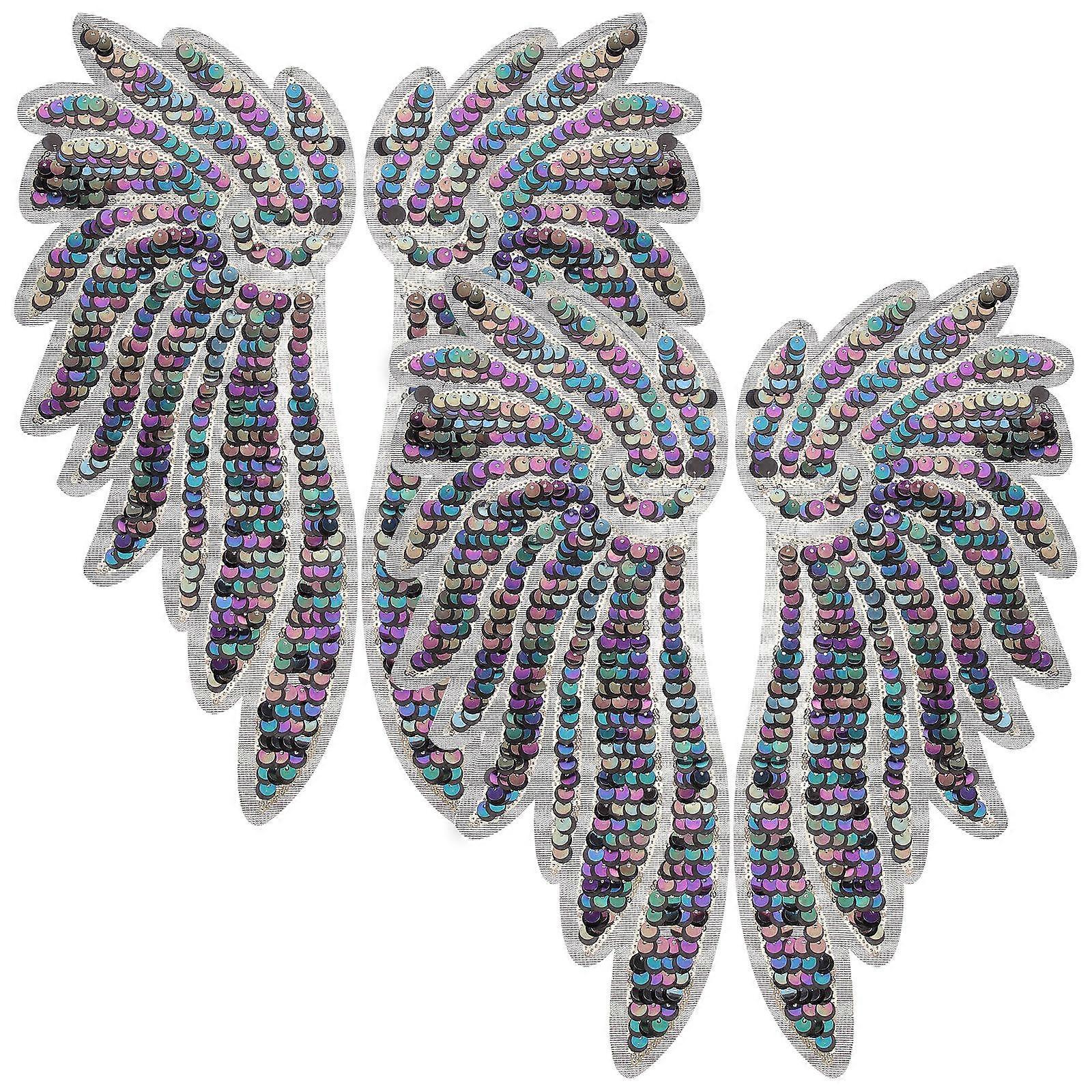 Decorative Wing Embroidery Clothes Applique for Clothes 2Pairs Patch