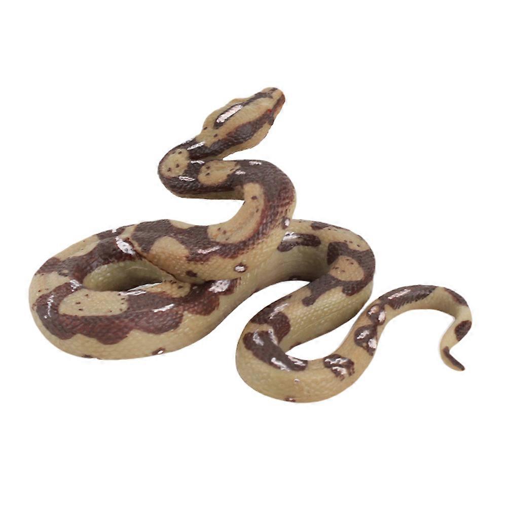 Snake Figure Model Boa for Decoration 2Pcs Simulation Plastic Ornament
