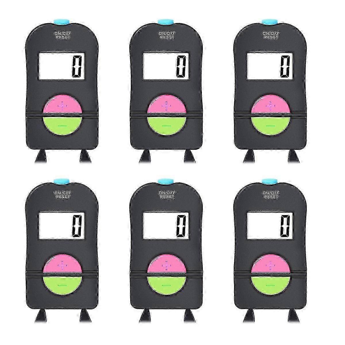 6pcs Digital Hand Counter Golf Counter Electronic Plus/minus Manual Clicker