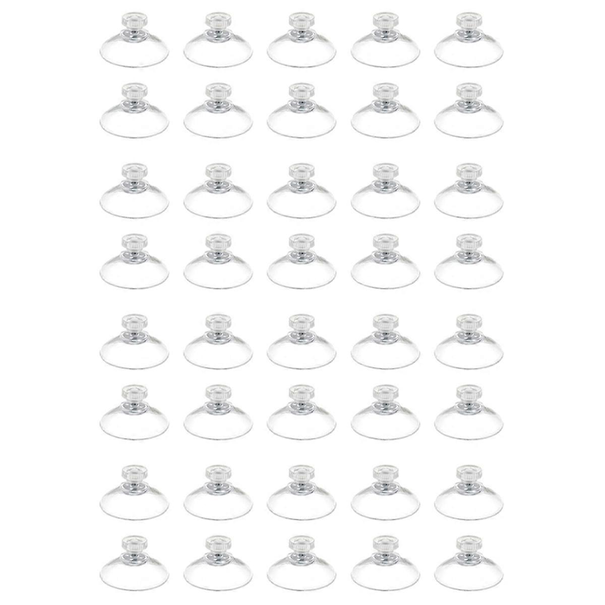 40pcs 40mm Suction Cup with -Screw and Knurled Nut, Suction Cup with Thread, Sucker Pads for Glass T