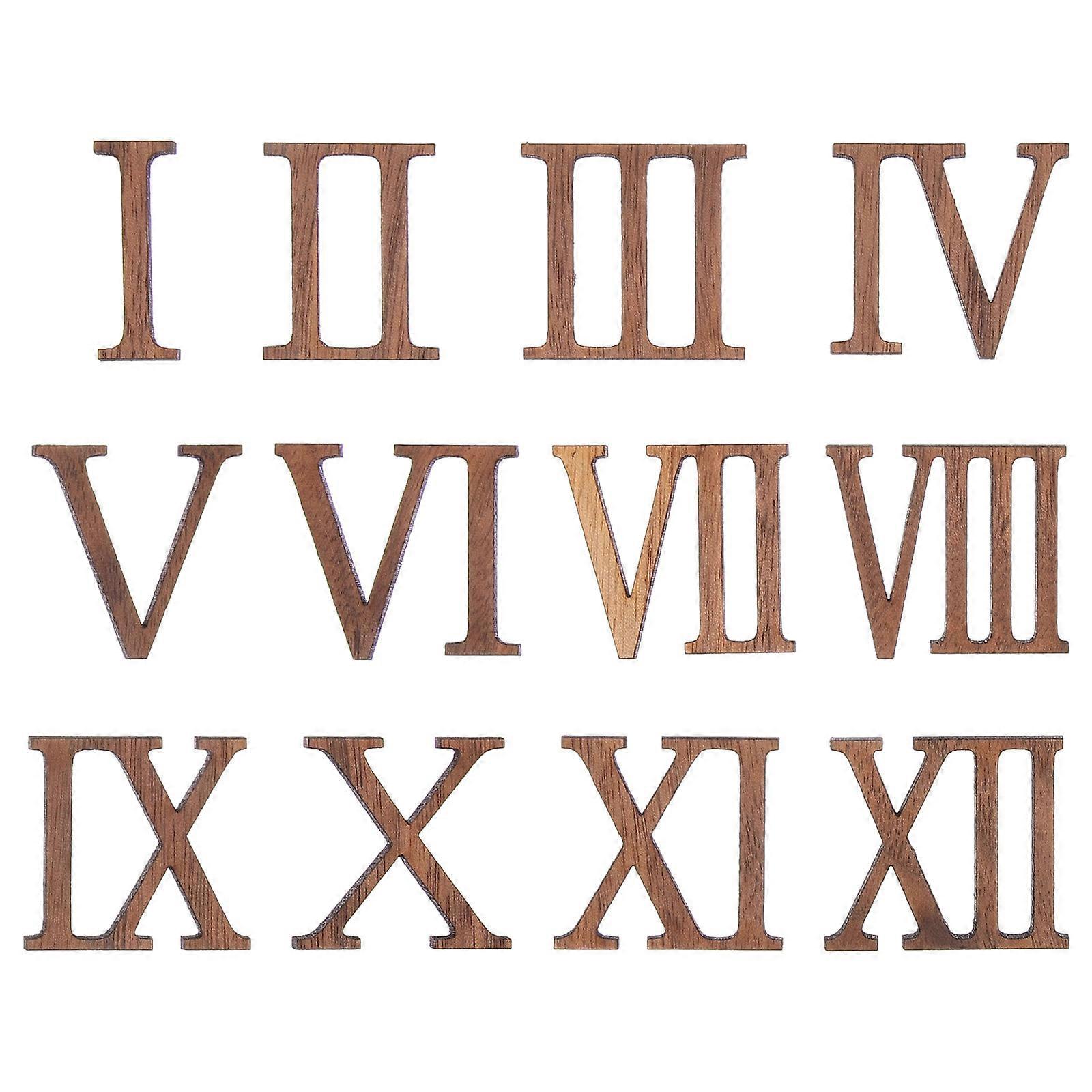 Wall Clock Numbers Wooden Replacement Clock Numbers for Repair 5Sets