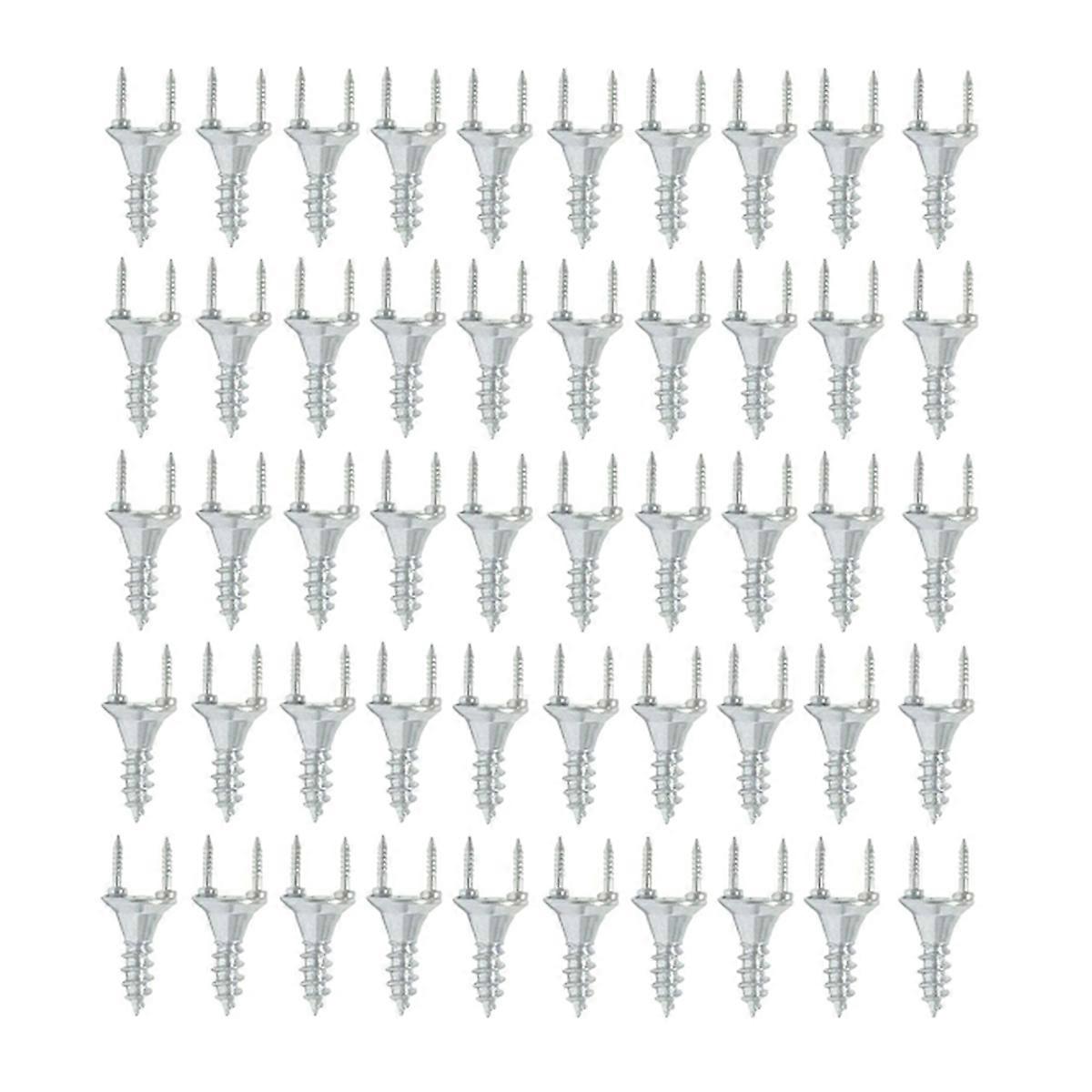 50PCS Seamless Nails Double-Headed Screw Solid Wood Baseboard