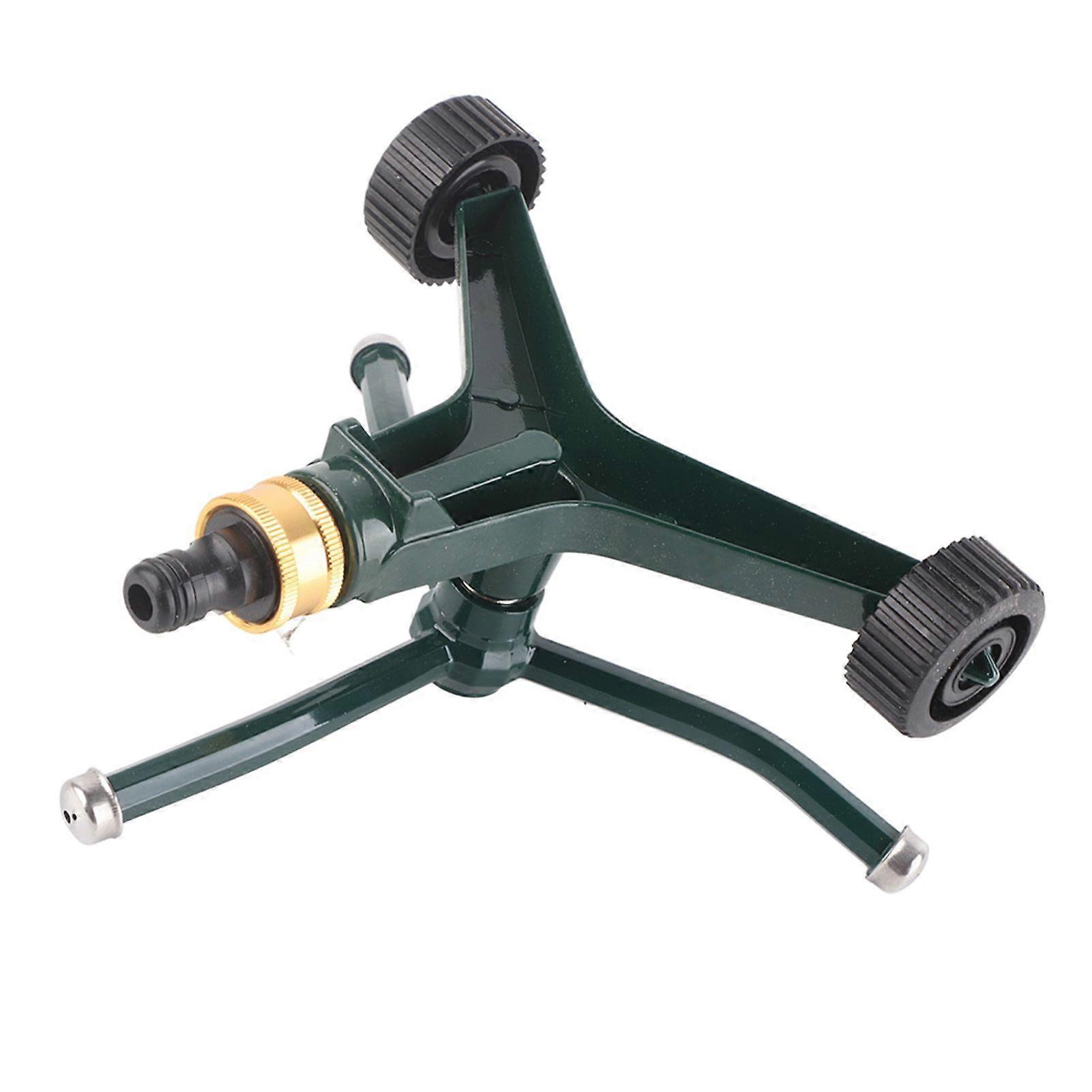 Metal Three Arm Sprinkler with G3/4 Connector Rustproof 360 Rotating Irrigate Lawn Sprinkler