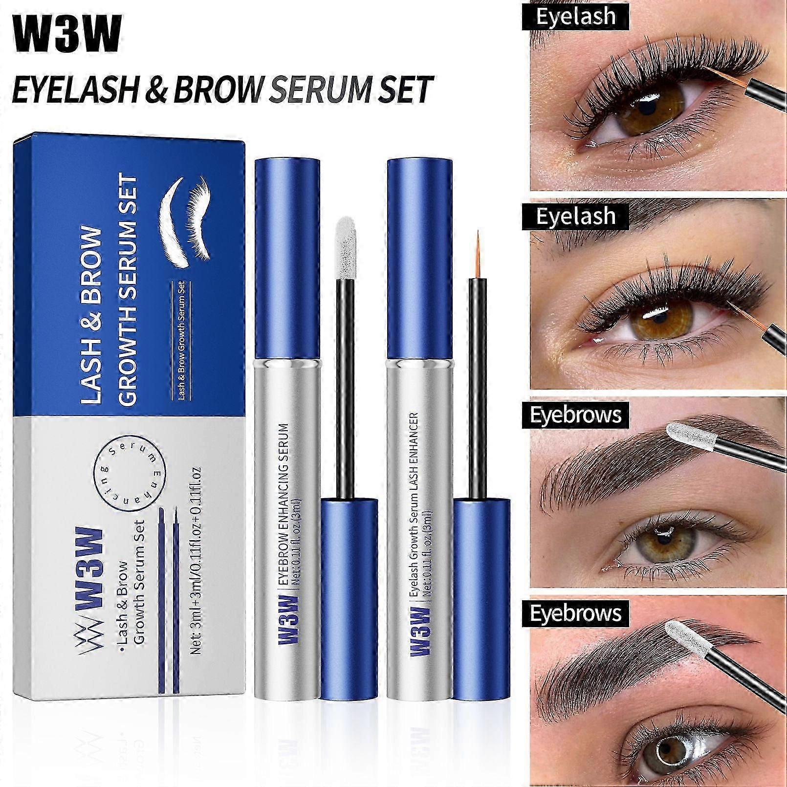 Lash and Brow Serum With 15 Plant Extracts for Longer LashesEyelash and Eyebrow Growth Serum For Thicker and Fuller Lashes