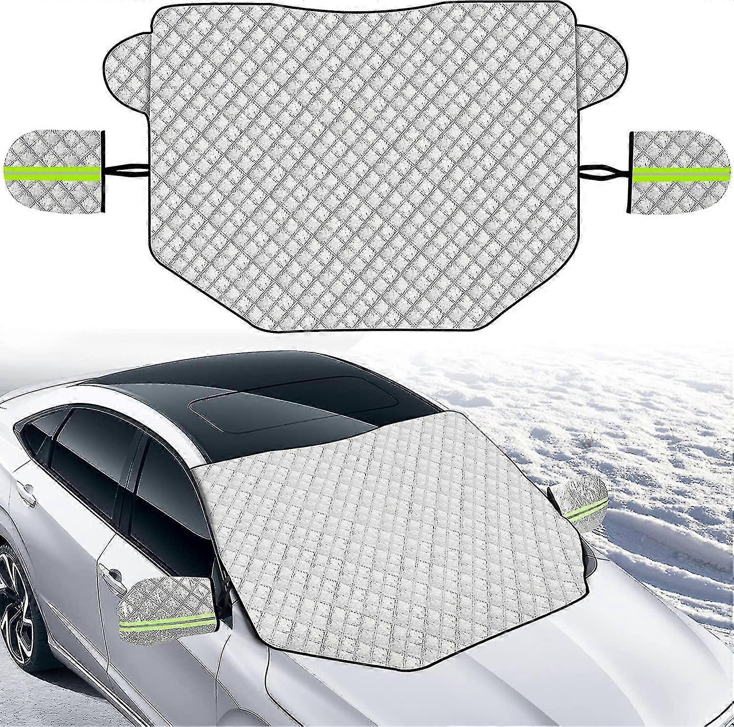 Car Windshield Cover, Front Windshield Sun Shade With Magnetic Windshield Mount, Protects From Snow, Ice, Sun, Dust, Uv