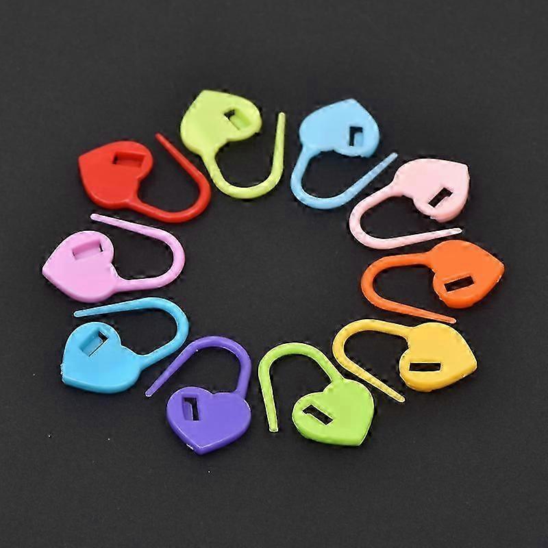 1000 Heart-shaped Knitting Markers with lock