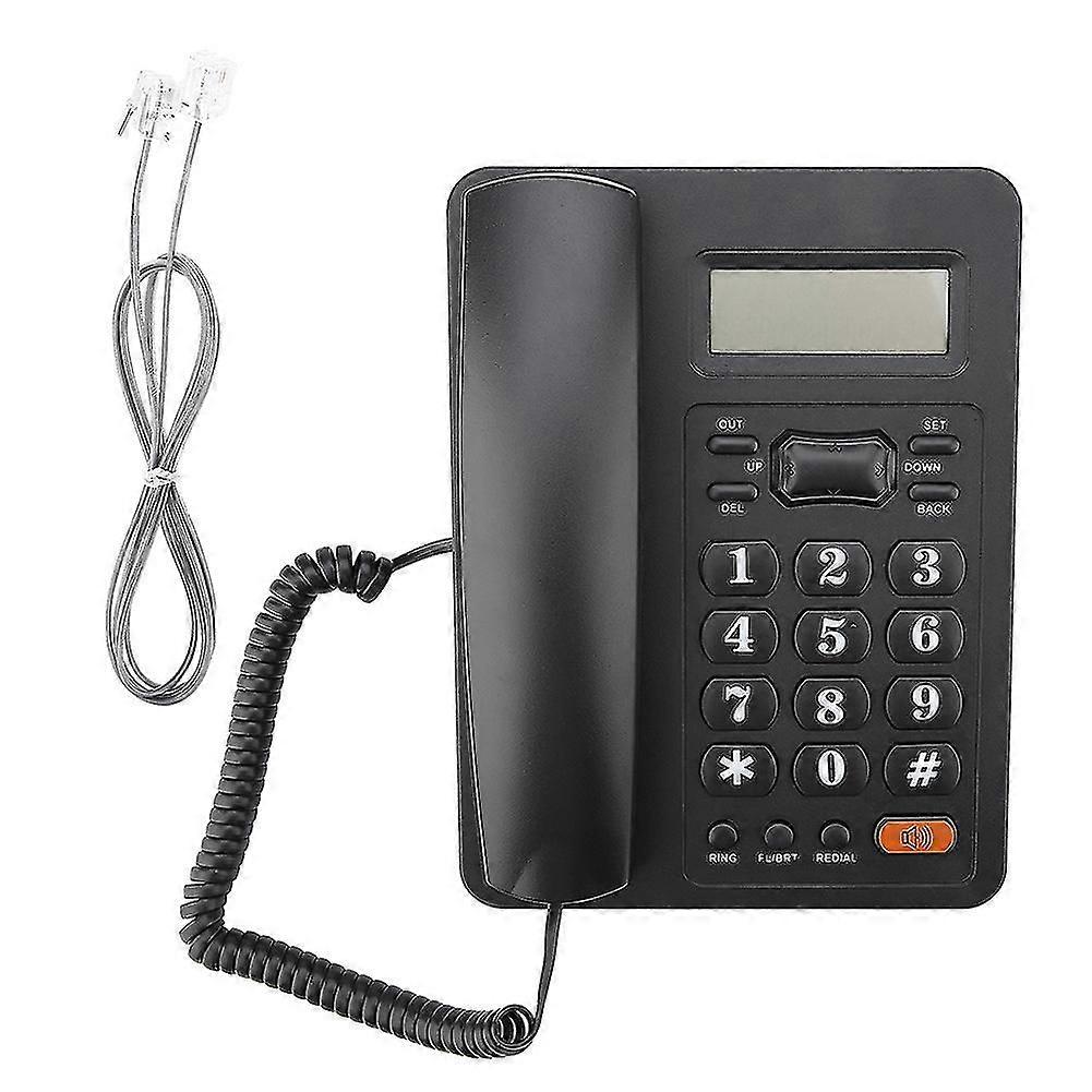 Wired Home Office Caller ID Display Landline Fixed Telephone with Redial Function
