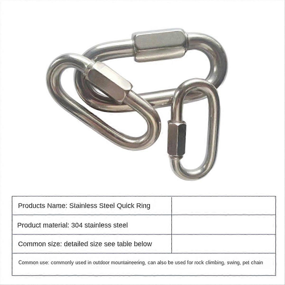 304 Stainless Steel Connecting Ring, Quick Chain Connecting Ring,M3.5