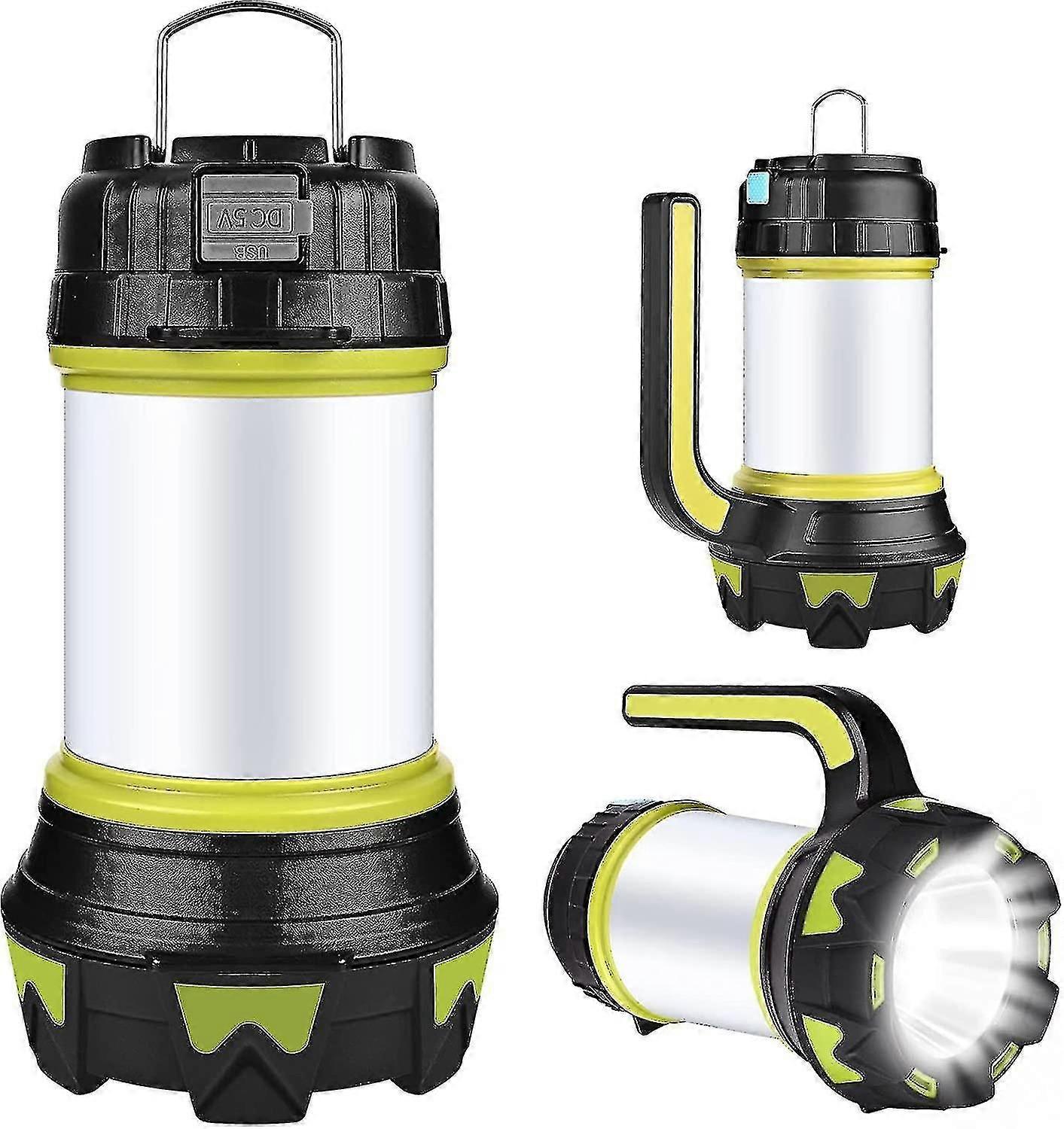 Camping Lantern, Usb Rechargeable Led Camping Light Dimmable Waterproof Multifunction Camping Flashlight Portable