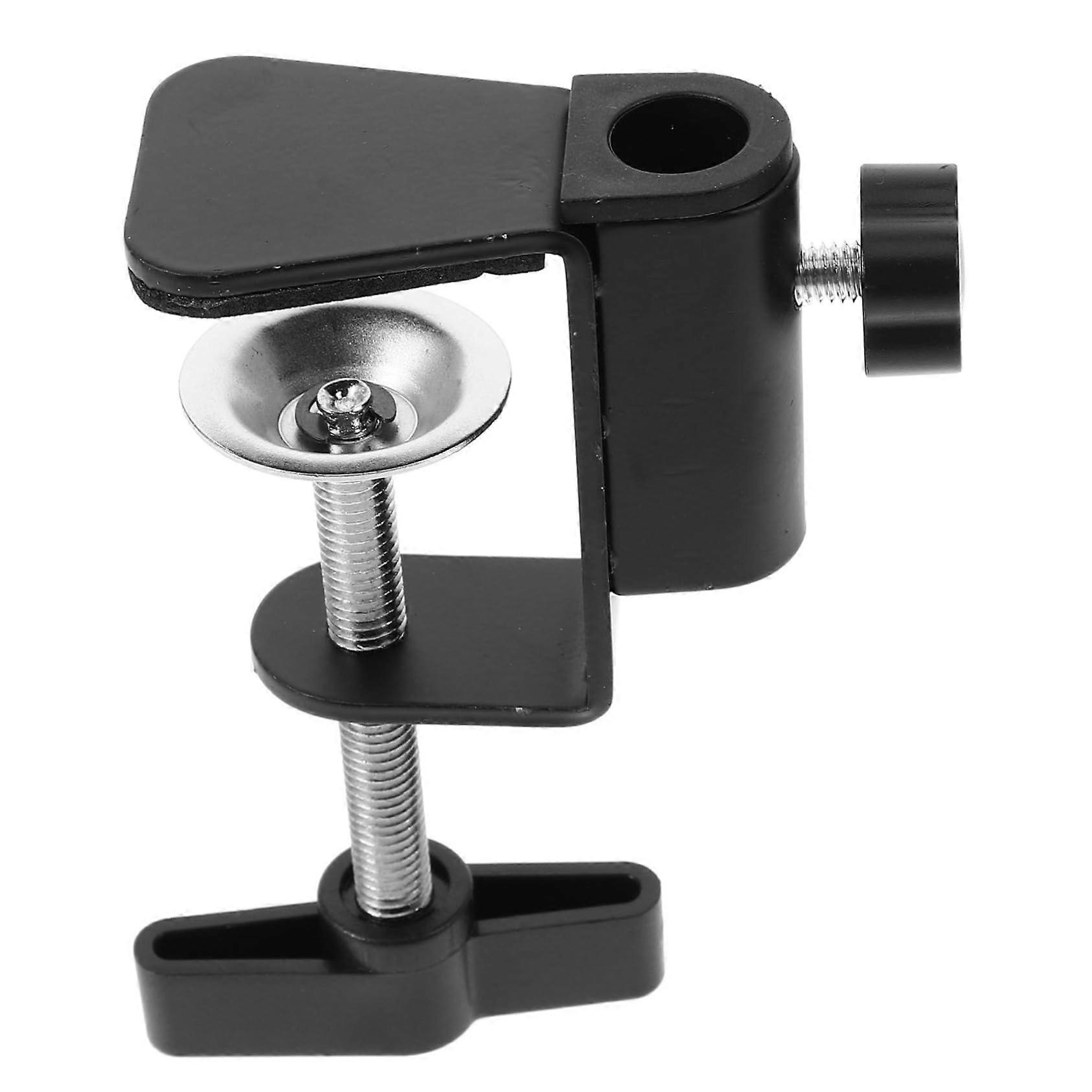 Tabletop Mounting Clamp Heavy Duty CClamp Plastic Base Black For Microphone Arm Stand Woodworking