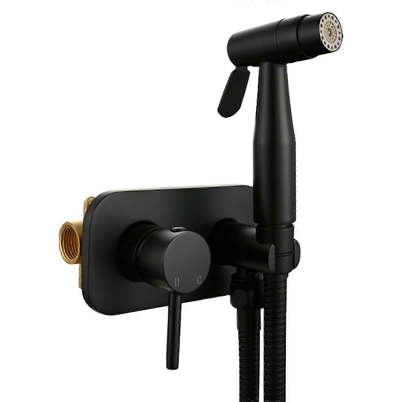 温水付き調節可能なスプレービデ 衛生的なトイレビデスプレー ユーザーフレンドリーなビデスプレー 温水&冷水 クロームメッキ