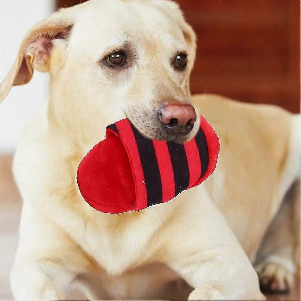3PCS Plush Pet Slipper Shape Sounding Teeth Cleaning Protection Chewing Biting Interactive Training