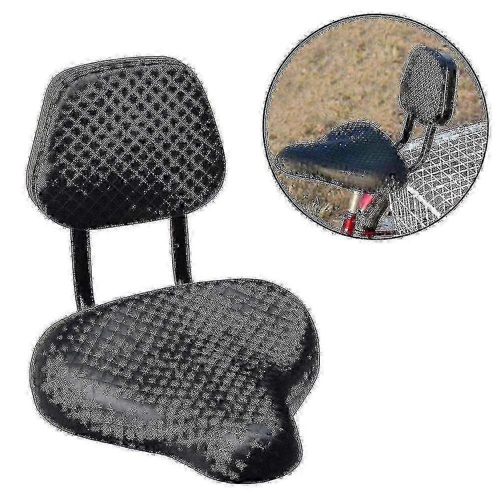 Selle de vélo de cyclisme large et confortable en similicuir avec dossier