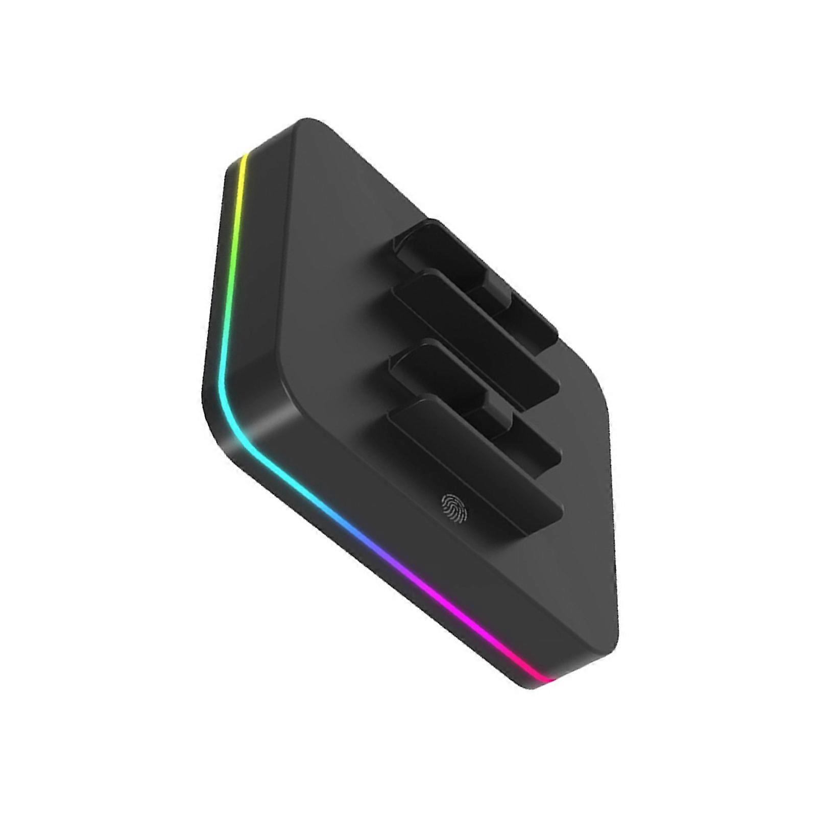 4-Port Charging Holder Base for NS2 Game Controller Build in LED Lighting Color Changing Effects Multicolor