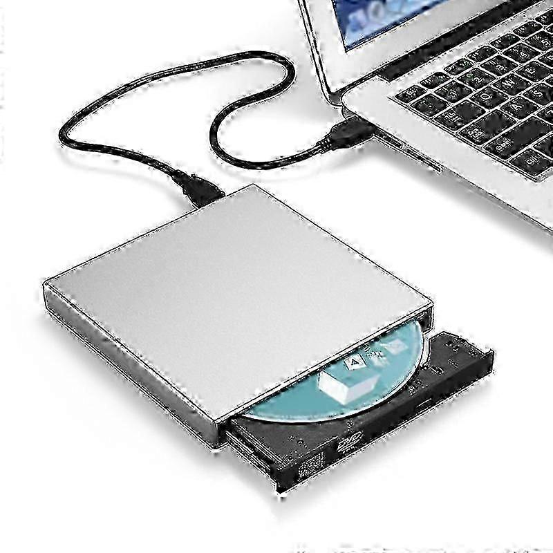 USB External CD-RW Burner with DVD/CD Reader for Laptop Computers - JIKAIX Optical Drive