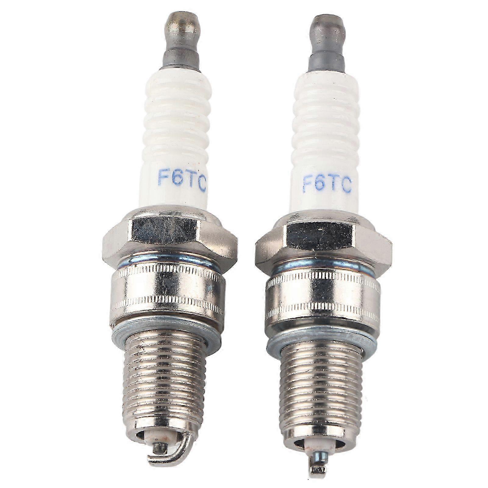 2PCS Spark Plug Replacement F6RTC for MTD 95110292 75110292 Torch Engine 131039 Lawn Mower
