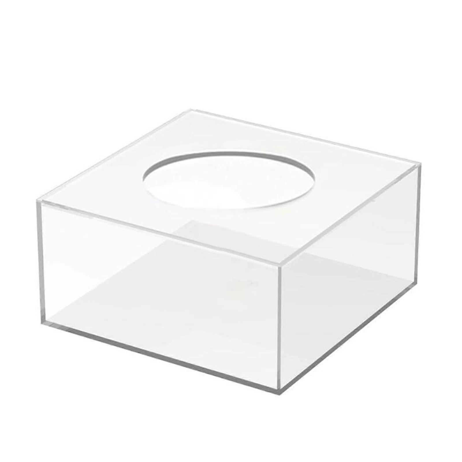 Fillable Cake Stand Cake Display Stand Square Bakery Stand Rack Cake Riser Fillable Cake Pillar Stand for Centerpiece Wedding Afternoon Tea 20cm