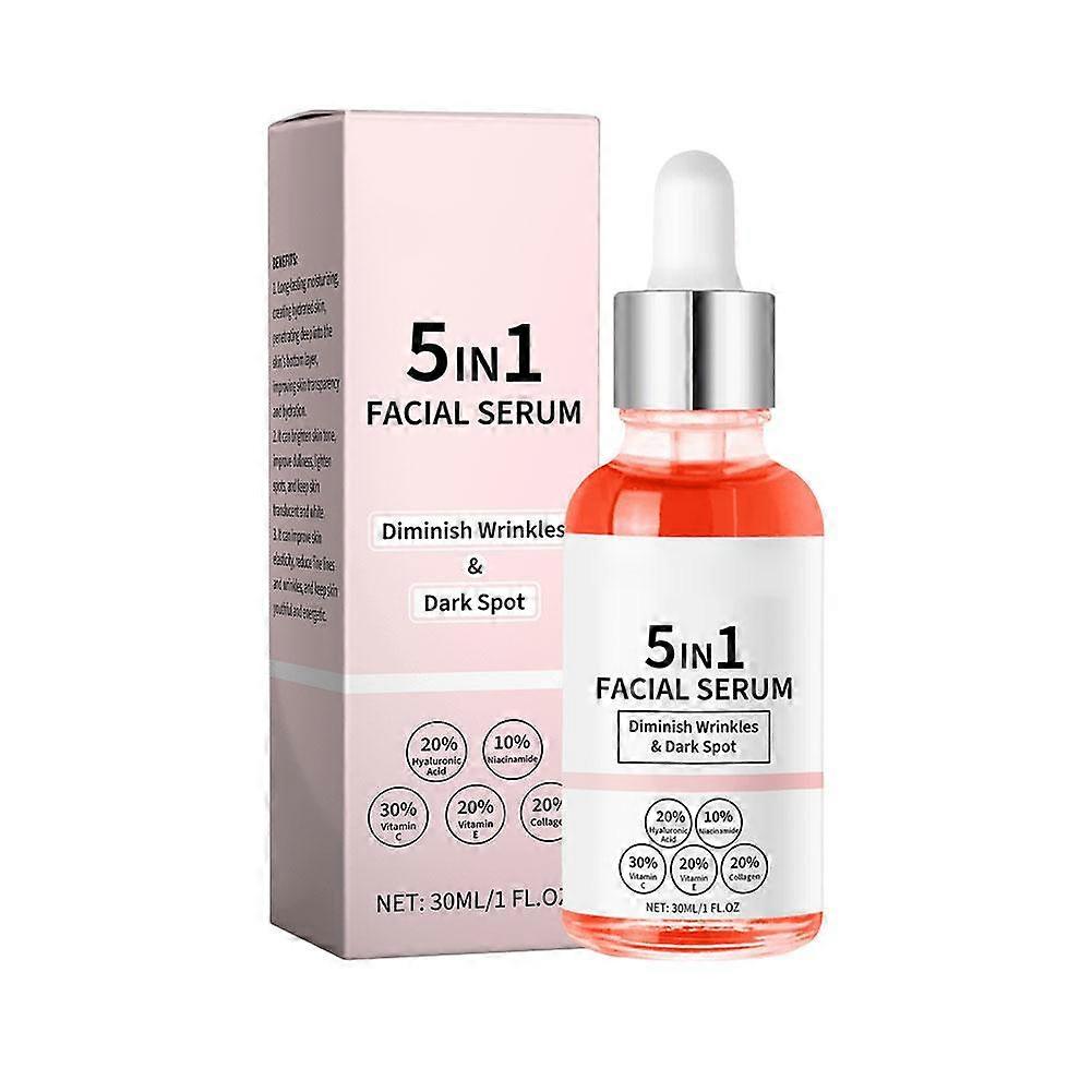 30ml Face Serum Lightweight Formula Reduces Wrinkles Hydrates All Skin Types
