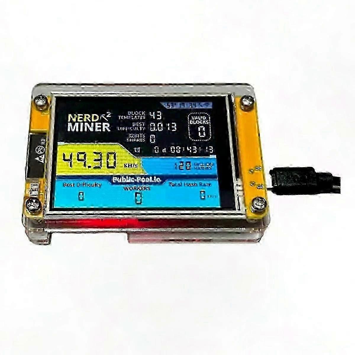 2025 Advanced Crypto Mining Device with 2.8-Inch Display for BTC Solo Operations