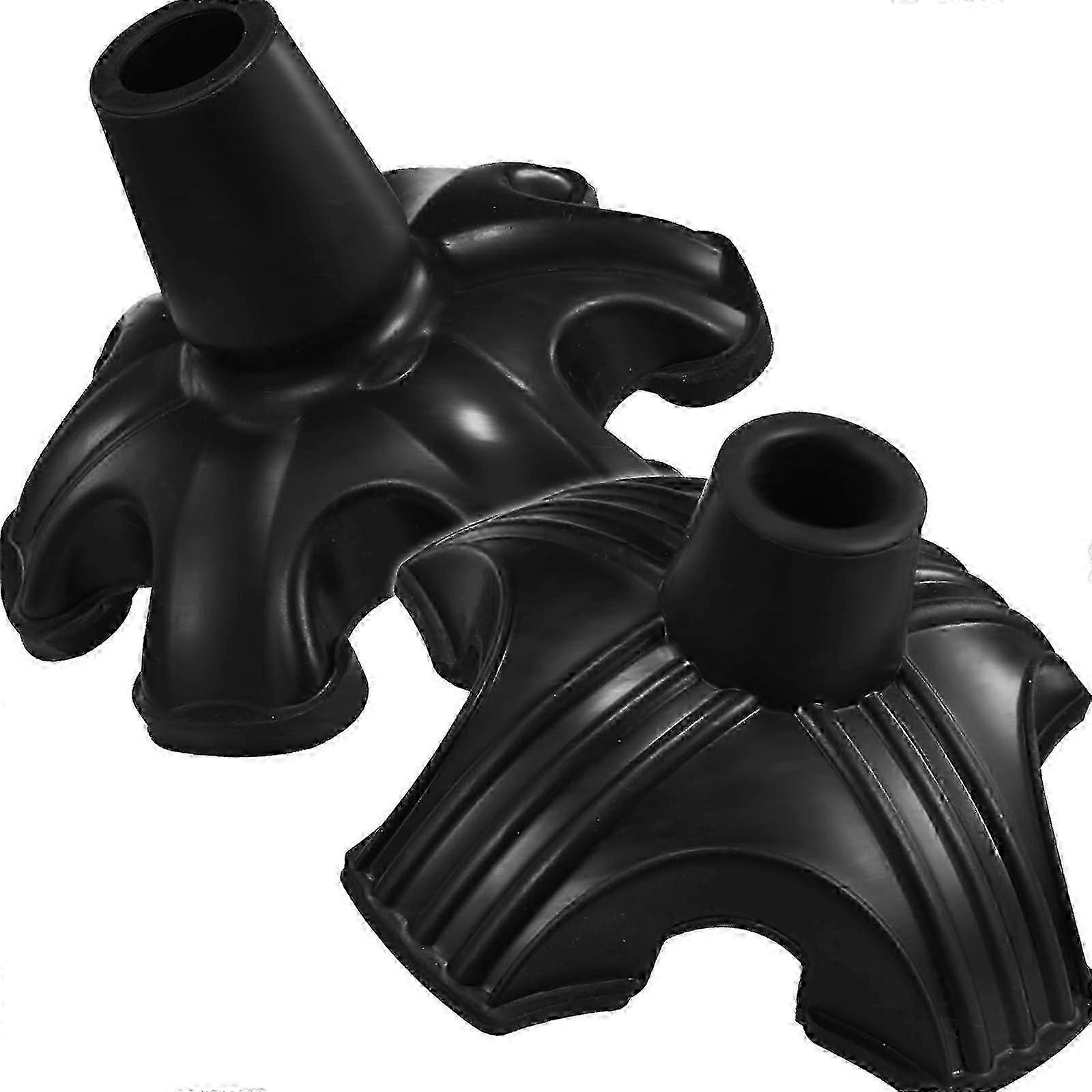 2 Pack Cane Tips for Stability, 3/4 inch Non-Slip Replacement Cane Tip, Self Standing Cane Base for Most Canes