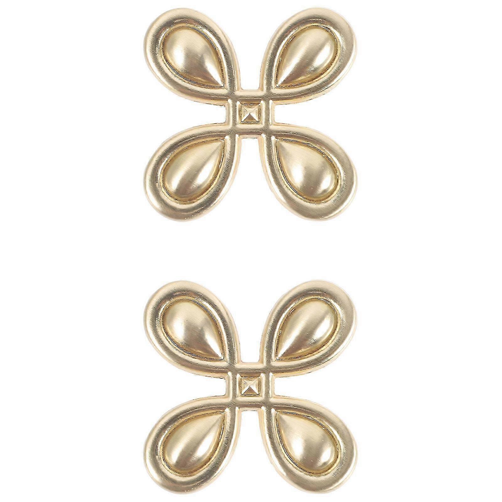 2pcs Cabinet Knobs Metal Drawer Pulls Wardrobe Knobs Modern Dresser Pulls Furniture Handles5X5cmGolden SZRH