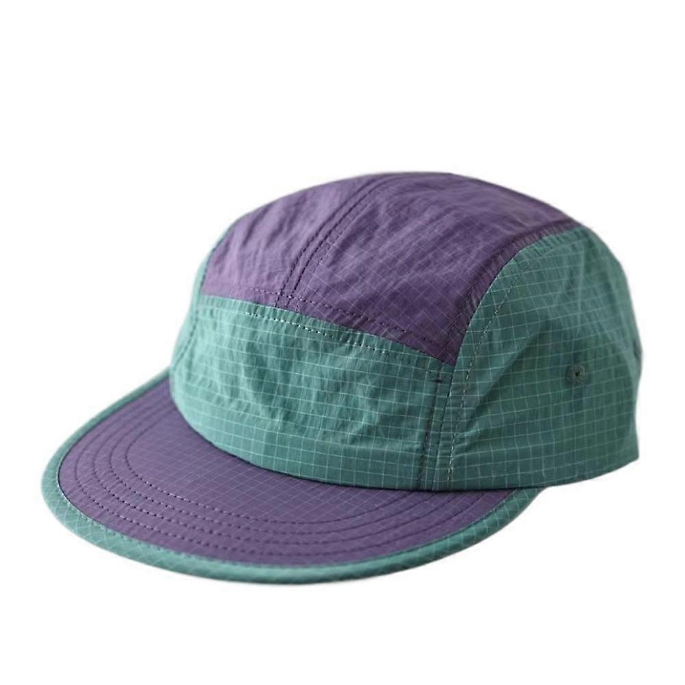 5-Panel Splicing Baseball Cap Quick-drying Sun Visor Cap Casual Snapback Hats  Unisex