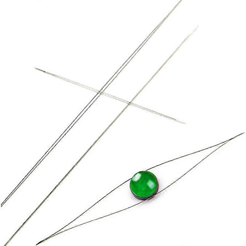 9Pcs Steel Big Eye Collapsible Beads Needle Thread Sewing Needles Different Size