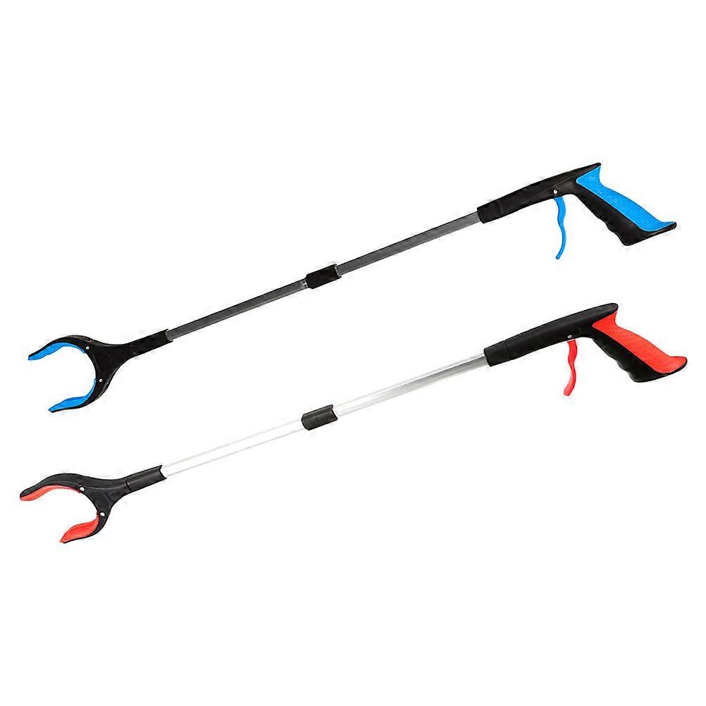 Long Trash Picker 2Pcs Perfect For Garbage Picking Needs In Various Environments Featuring An Ergonomic Grip For Easy Operation
