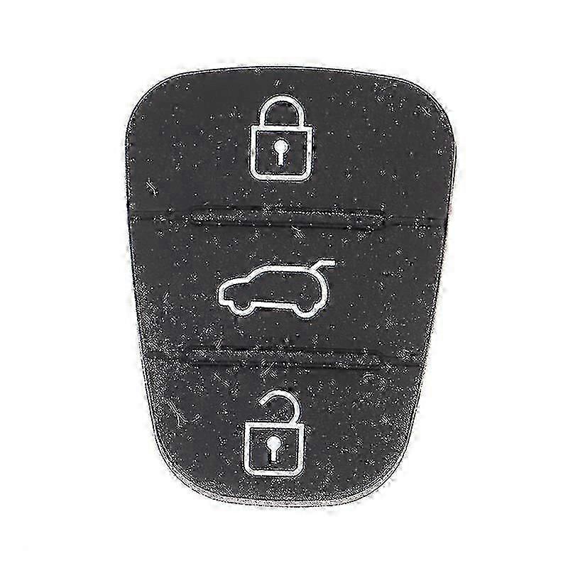 Silicone 3 Button Key Pad Shell Replacement Key compatible Hyundai Kia Auto Keys Partd