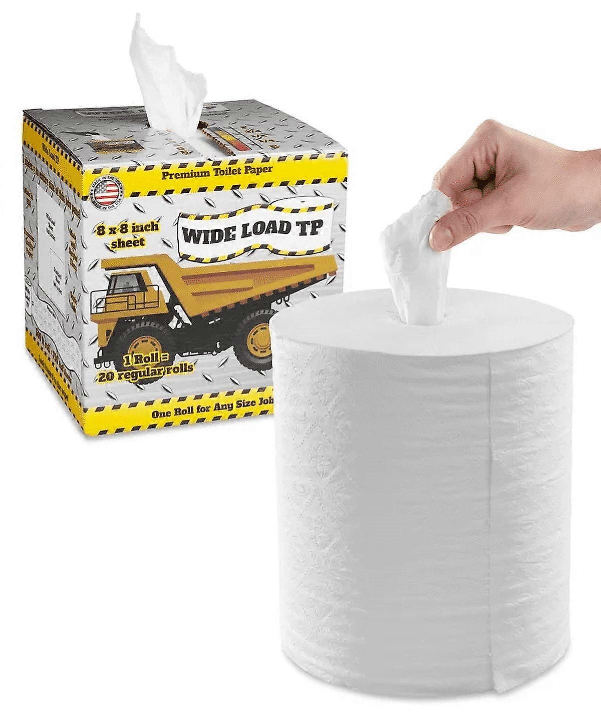 2 Pack Wide Load Toilet Paper A colossal toilet roll built to last!