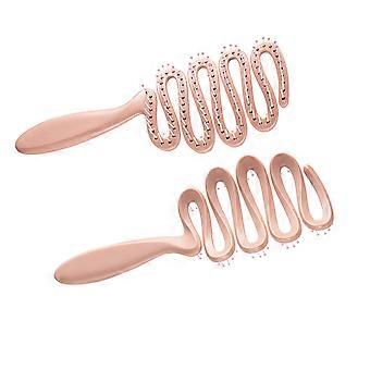 Textured Hair Volumizers Comb Hollow Out Teeth Reduce Friction ABS Plastic For Fine & Thin Hair Types  White