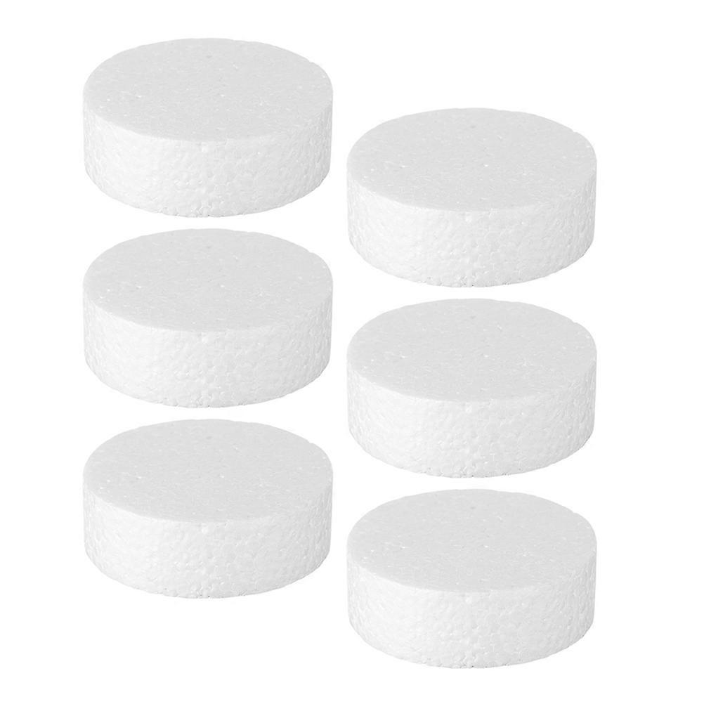 Foam Round Circles Polystyrene for DIY Use with 6Pcs White Foam Circles