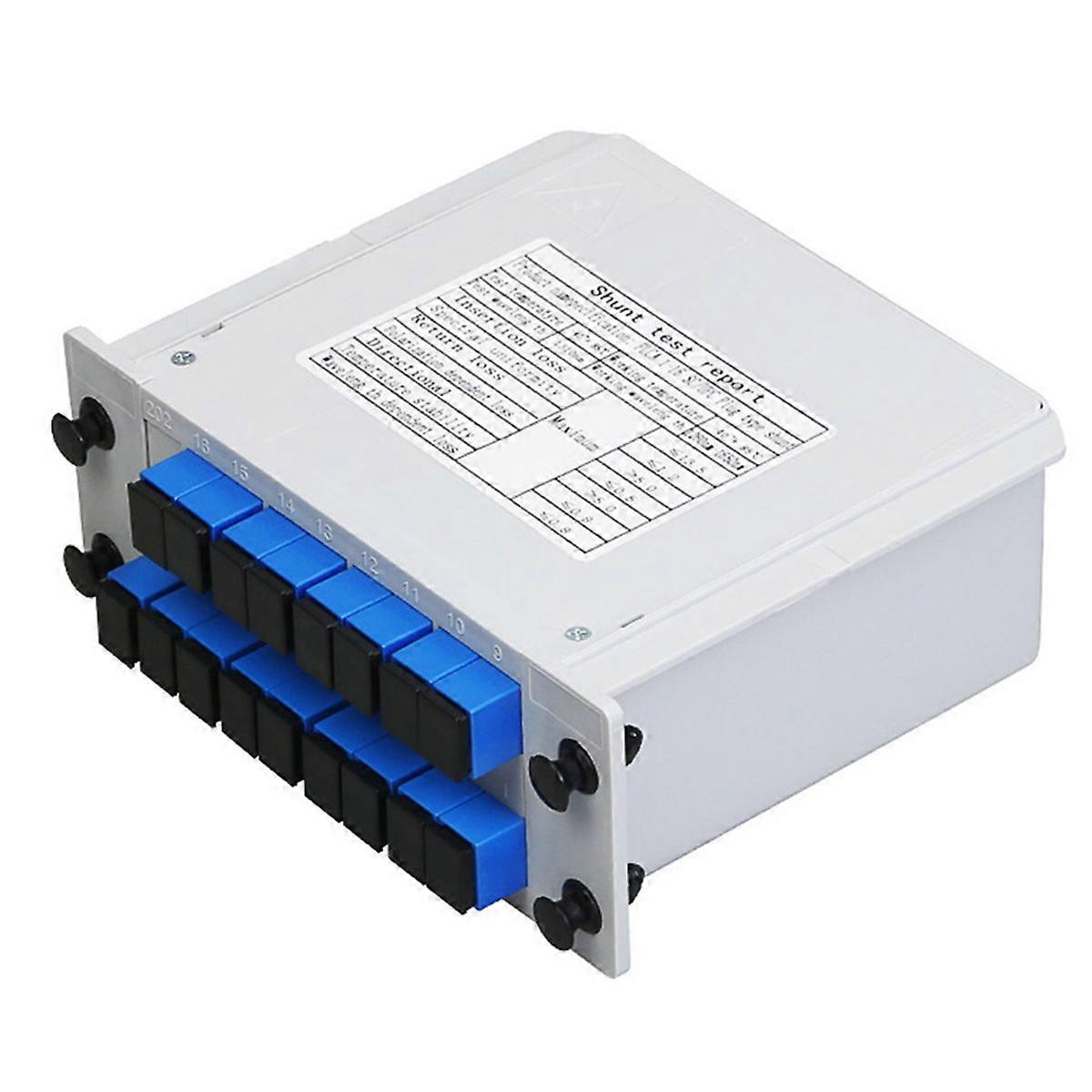 1X16 SC UPC Fiber Optic Splitter Box FTTH PLC Type Optical Coupler Fiber Splitter for Network Distri
