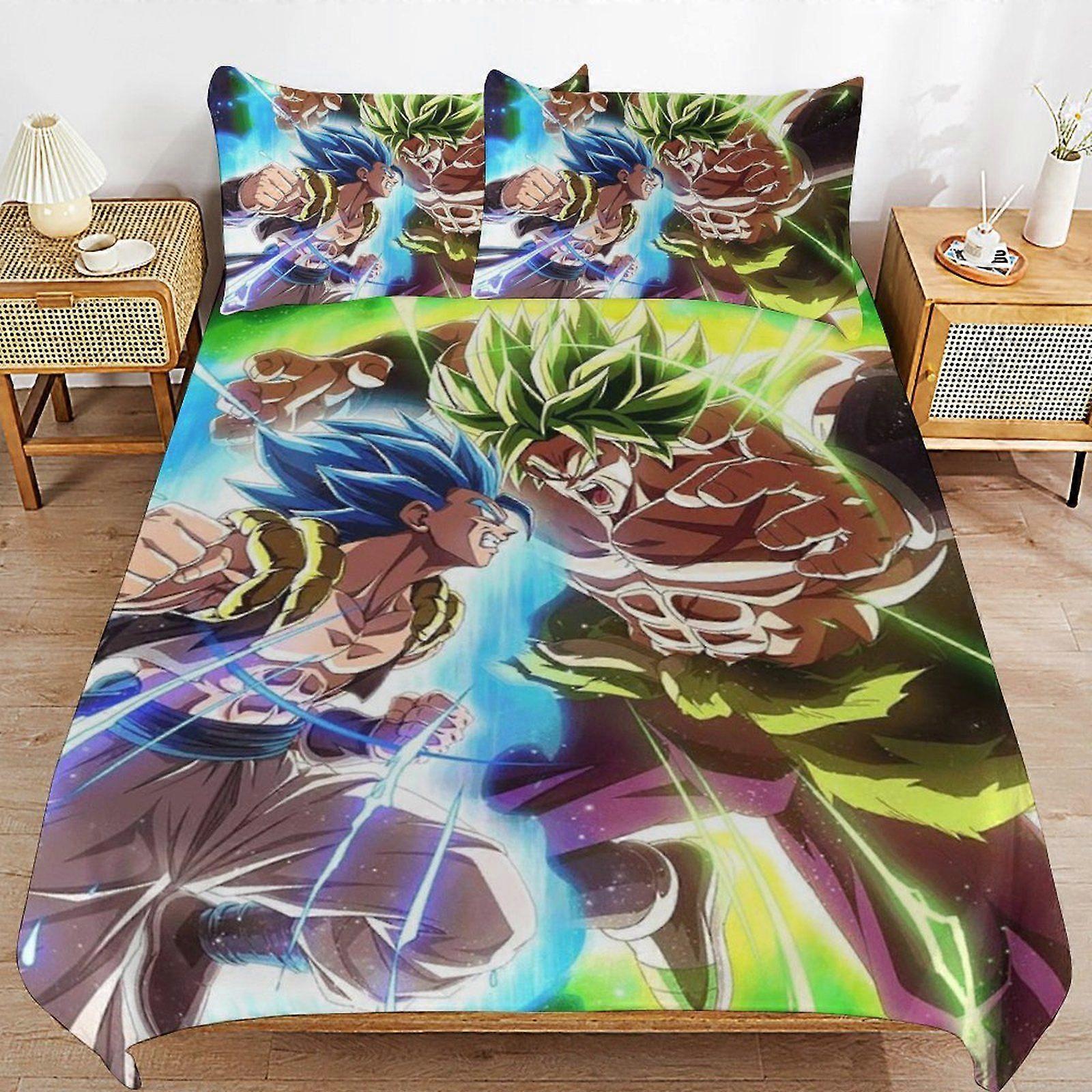 t575 DRAGON BALL Z Luxurious Soft Feel Durable Weave Structure for Cozy Sleep Duvet Cover Sets with Zipper Access f575
