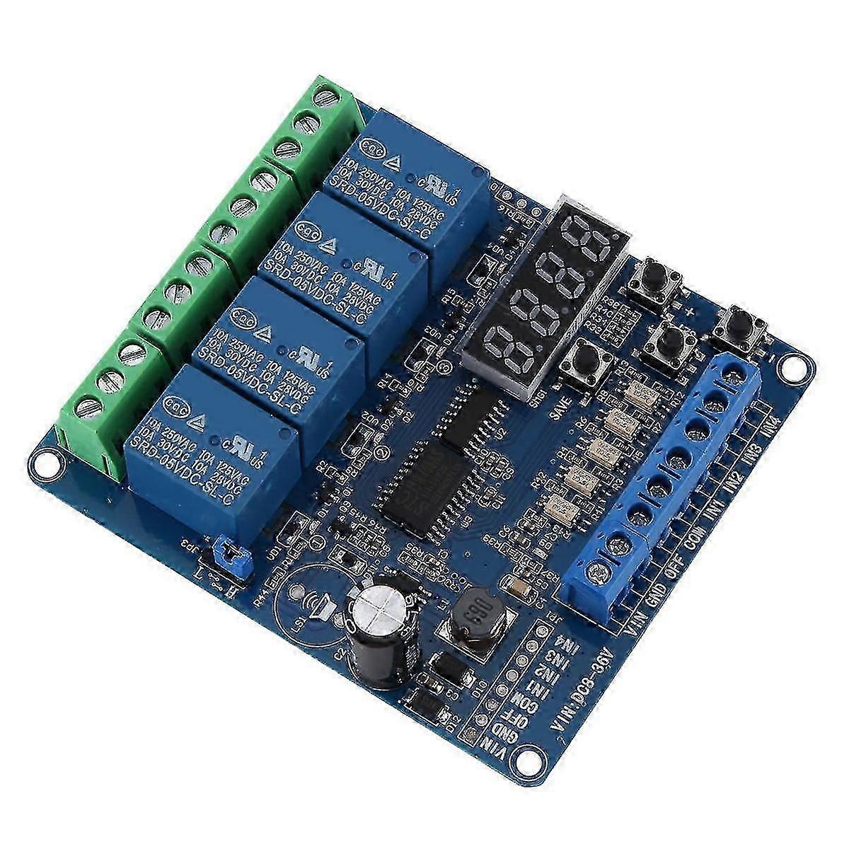 4 Channel 5V Relay Module With Optocoupler Self-locking